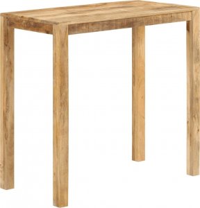 vidaXL Stolik barowy, 112x55x108, lite drewno mango 9