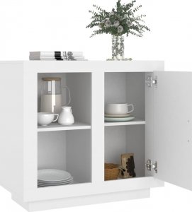 vidaXL Szafka, biała, 80x40x75 cm 4