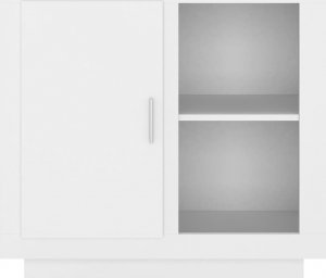 vidaXL Szafka, biała, 80x40x75 cm 5