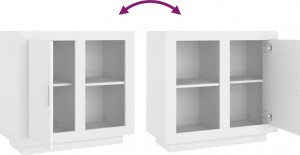 vidaXL Szafka, biała, 80x40x75 cm 8