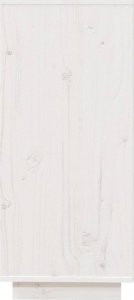 vidaXL Szafka, biała, 74x35x80 cm, lite drewno sosnowe 7