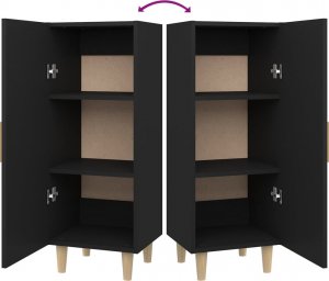 vidaXL Szafka czarna 34,5x34x90 cm 9