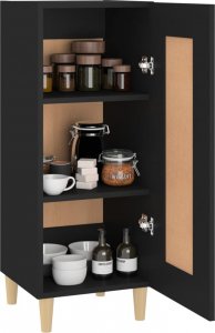 vidaXL Szafka, czarna, 34,5x34x90 cm 4