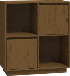 vidaXL Szafka, miodowy brąz, 74x35x80 cm, lite drewno sosnowe 2
