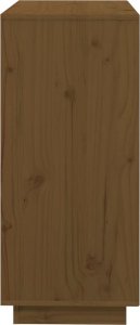 vidaXL Szafka, miodowy brąz, 74x35x80 cm, lite drewno sosnowe 7
