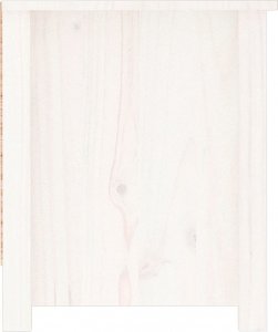 vidaXL Szafka na buty, biała, 110x38x45,5 cm, lite drewno sosnowe 5