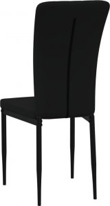 vidaXL Krzesła stołowe, 2 szt., czarne, obite aksamitem 6
