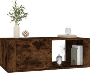 vidaXL Stolik kawowy, przydymiony dąb, 100x50,5x35 cm 4