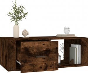 vidaXL Stolik kawowy, przydymiony dąb, 100x50,5x35 cm 5