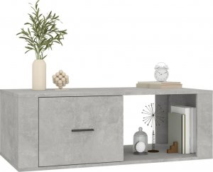 vidaXL Stolik kawowy, szarość betonu, 100x50,5x35 cm 4