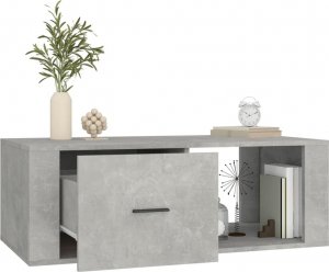 vidaXL Stolik kawowy, szarość betonu, 100x50,5x35 cm 5