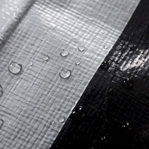 Plandeka Wimar Plandeka 260g 5x8 srebrno-czarna - plandeka samochodowa, budowlana, ogrodowa, na taras 5