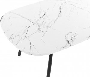 Beliani Stolik kawowy efekt marmuru biało-czarny BIDDLE! 4