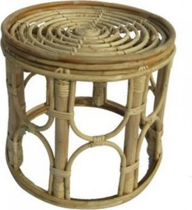 DKD Home Decor Stolik DKD Home Decor Naturalny Rattan (38 x 38 x 38 cm) 1