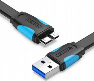 Kabel USB Vention USB-A - microUSB 1.5 m Czarny (VAS-A12-B150) 1