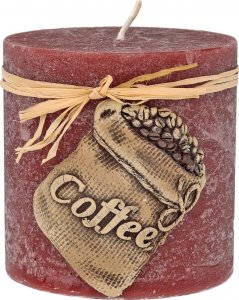 Artman ARTMAN Świeca ozdobna Coffee - walec mały (średnica 9cm) brązowy 1szt 1