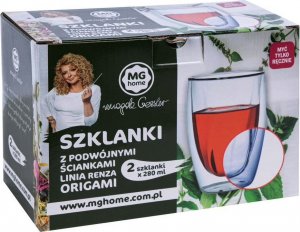 MG Home Szklanki termiczne 280 ml Renza Origami komplet 6 szt MG Home 1