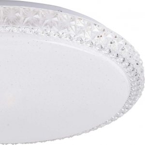 Lampa sufitowa Polux Plafon LAMPA sufitowa IRINA 310767 Polux glamour OPRAWA okrągła LED 36W 2700-6500K z efektem gwiazd biały 2