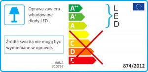 Lampa sufitowa Polux Plafon LAMPA sufitowa IRINA 310767 Polux glamour OPRAWA okrągła LED 36W 2700-6500K z efektem gwiazd biały 6