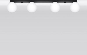 Lampa sufitowa Sollux Sollux Yoli SL.1154 plafon oprawa sufitowa 4x12W LED G9 IP20 biały/czarny 2