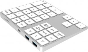 Klawiatura HDWR Bezprzewodowa aluminiowa klawiatura numeryczna z Bluetooth, 2x HUB USB  typerCLAW BN110 3