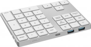 Klawiatura HDWR Bezprzewodowa aluminiowa klawiatura numeryczna z Bluetooth, 2x HUB USB  typerCLAW BN110 4