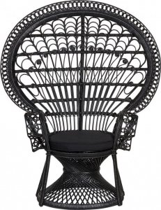 Beliani Fotel paw rattanowy czarny EMMANUELLE! 4