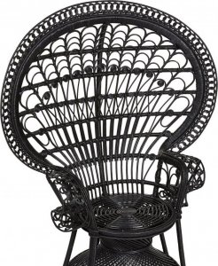 Beliani Fotel paw rattanowy czarny EMMANUELLE! 7