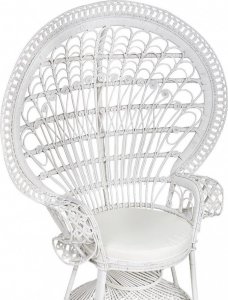 Beliani Fotel paw rattanowy biały EMMANUELLE! 6