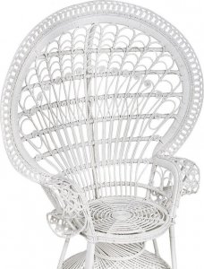 Beliani Fotel paw rattanowy biały EMMANUELLE! 7