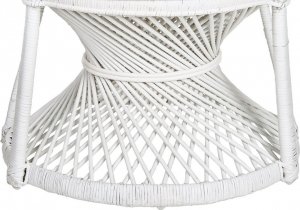 Beliani Fotel paw rattanowy biały EMMANUELLE! 9