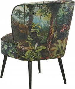 Beliani Fotel z motywem dżungli wielokolorowy VOSS! 5