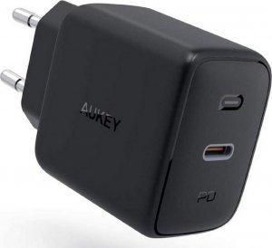 Ładowarka Aukey PA-B2 Black Omnia GaN ładowarka sieciowa 1xUSB-C 61W Power Delivery 3.0 3A 1