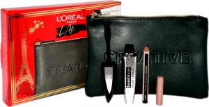 L OREAL L~OREAL SET (MASCARA FALSE LASH BAMBI EYE EXTRA BLACK + LE KHOL MIDNIGHT BLACK 101 + POCHETTE) 1