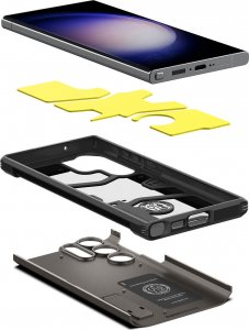 Spigen Spigen Tough Armor, gunmetal - Samsung Galaxy S23 Ultra 2