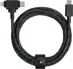 Kabel USB Native Union USB-C - USB-C + Lightning 1.8 m Czarny (BELT-CCL-COS-NP) 1