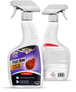 NO PEST 2x Spray na Pluskwy 500ml Preparat Płyn Oprysk Aerozol Środek na Pluskwy Karaluchy Pająki Rybiki Mole 3