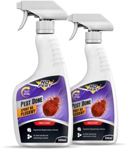 NO PEST 2x Spray na Pluskwy 500ml Preparat Płyn Oprysk Aerozol Środek na Pluskwy Karaluchy Pająki Rybiki Mole 4