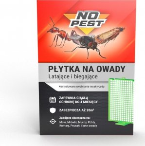 NO PEST Płytka na Owady Latające i Biegające Pułapka Środek na Karaluchy Pająki Mrówki Pluskwy Rybiki Muchy Komary Mole 6