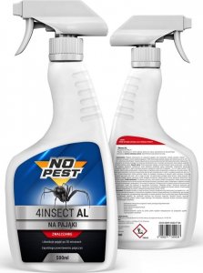NO PEST 2x Spray na Pająki 500ml Preparat Aerozol Oprysk Płyn Środek na Pająki Pajęczyny 3