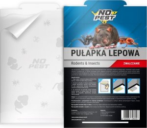 NO PEST 5x Lep na Gryzonie i Insekty Pułapka Lepowa Środek Pułapka na Myszy Szczury Owady Pająki Karaluchy Mrówki Pchły 2