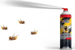NO PEST Środek na Osy i Szerszenie 750ml Spray Formuła Aerozol Oprysk Preparat na Osy Szerszenie Gniazda Os 4