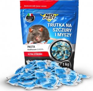 NO PEST Trutka na Szczury i Myszy 1kg Środek Substancja Pasta Trucizna przeciw Myszom Szczurom Gryzoniom 1