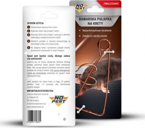 NO PEST 2x Bawarska Pułapka na Krety Przyrząd Łapka Urządzenie do Eliminowania na Krety Nornice Ryjówki Gryzonie 6