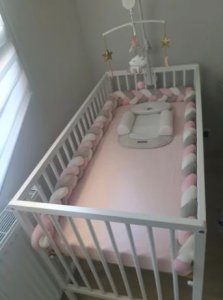 birdo Ochraniacz do łóżeczka warkocz pleciony otulacz 3m 4