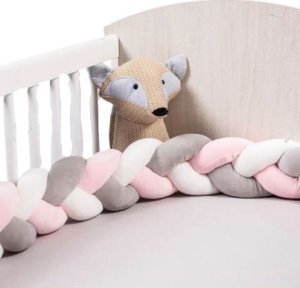 birdo Ochraniacz do łóżeczka warkocz pleciony otulacz 3m 5