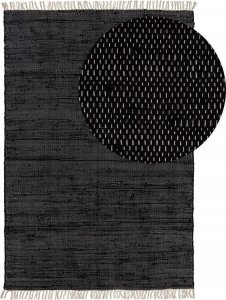 Benuta Dywan  krótkowłosy TOM kolor czarny styl minimalistyczny 60x100 benuta 1