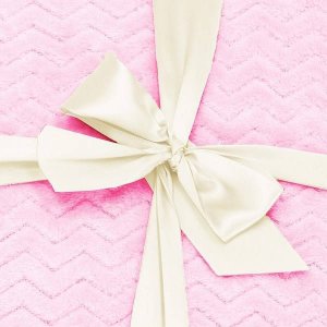 Springos Narzuta na łóżko, pled 130x180 cm tłoczony zygzak, dwustronny koc na kanapę różowy UNIWERSALNY 9