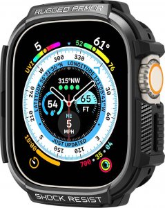 Spigen Etui Spigen Rugged Armor Apple Watch Ultra 49mm Matte Black 3