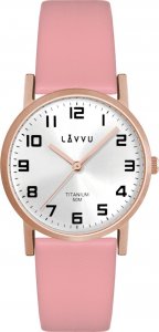 Zegarek Lavvu LAVVU Rose gold damski tytanowy zegarek MANDAL 1